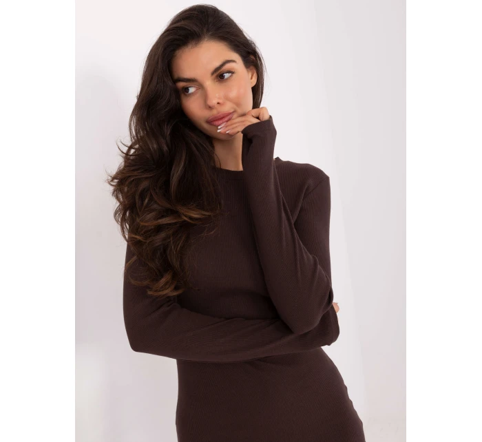 Sukienka RV SK  ciemny brązowy model 21724617 - FPrice