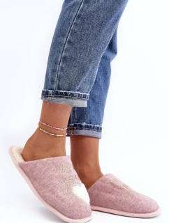 Dámské klasické zateplené pantofle Pink Mabira