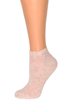 Dámske ponožky ST022 - W - 03 Lurex pink - Noviti