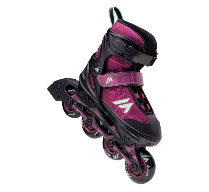 Detské kolieskové korčule 92800482425 čierno-ružové - Martes