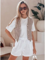 Dámské šortky RELAX white Dstreet model 21987458 - FashionStreet Dámské šortky RELAX white Dstreet model 21987458 - FashionStreet