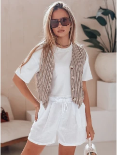 Dámské šortky RELAX white Dstreet model 21987458 - FashionStreet