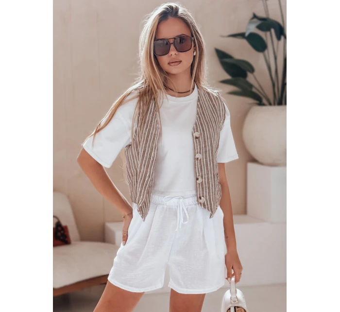 Dámské šortky RELAX white Dstreet model 21987458 - FashionStreet Dámské šortky RELAX white Dstreet model 21987458 - FashionStreet