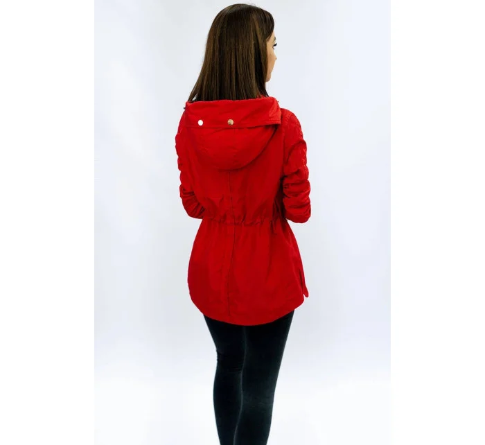Krátká červená bunda typu parka model 8237759 - LHD