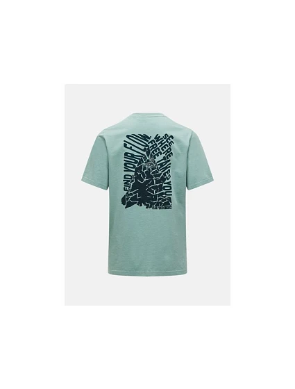 Pánské tričko PEAK PERFORMANCE M Original Graphic Tee, zelené