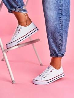 Dámské Klasické Tenisky Bílé S červeným model 21527834 - Boto