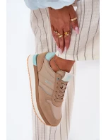 Dámské Semišové Tenisky Big Star model 21693008 HIPOLY SYSTEM Tmavě béžové - Big Star Shoes Dámské Semišové Tenisky Big Star model 21693008 HIPOLY SYSTEM Tmavě béžové - Big Star Shoes