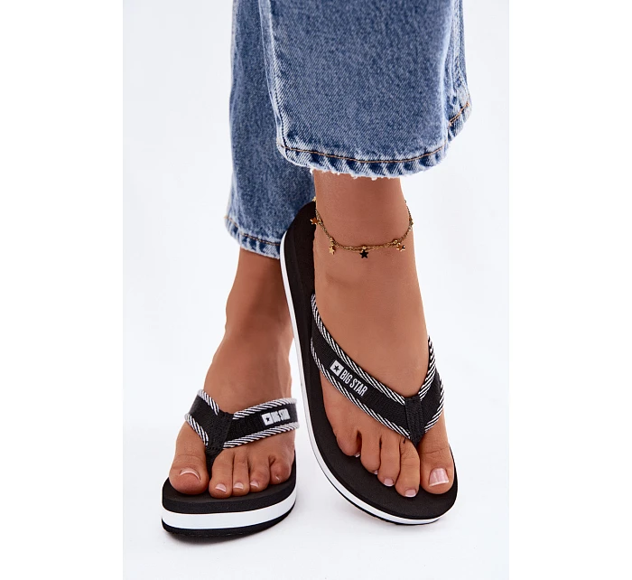 Dámské žabky na platformě Big Star NN274A727 Černé Dámské žabky na platformě Big Star NN274A727 Černé