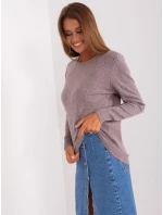 Sweter AT SW model 18895533 jasny fioletowy - FPrice Sweter AT SW model 18895533 jasny fioletowy - FPrice