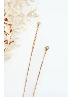 Jemný řetízek se zlatými srdíčky