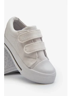 Detské tenisky na suchý zips Big Star White