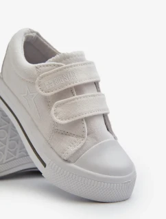 Detské tenisky na suchý zips Big Star White