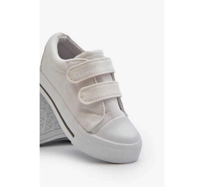Detské tenisky na suchý zips Big Star White