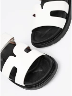 Módne biele dámske ponožky na platforme Módne biele dámske ponožky na platforme