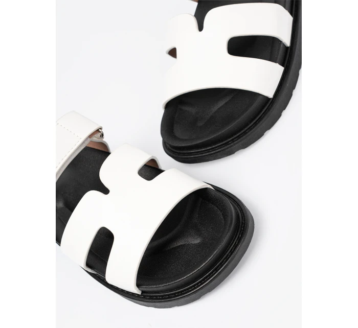 Módne biele dámske ponožky na platforme Módne biele dámske ponožky na platforme