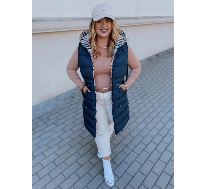 Dámska tmavomodrá vesta KERIS FashionStreet TY2926