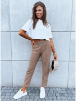 Dámske tepláky MOONLIGHT camel FashionStreet UY1642 Dámske tepláky MOONLIGHT camel FashionStreet UY1642