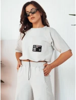 Dámská tepláková souprava světle šedá Dstreet model 21975310 - FashionStreet