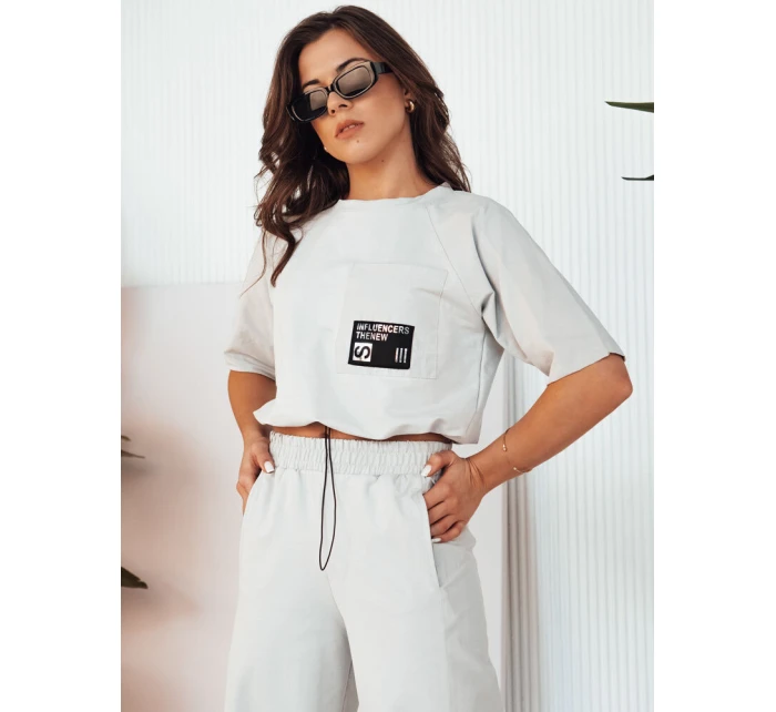 Dámská tepláková souprava světle šedá Dstreet model 21975310 - FashionStreet