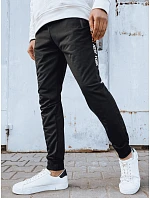 Pánske čierne tepláky FashionStreet UX4273 Pánske čierne tepláky FashionStreet UX4273