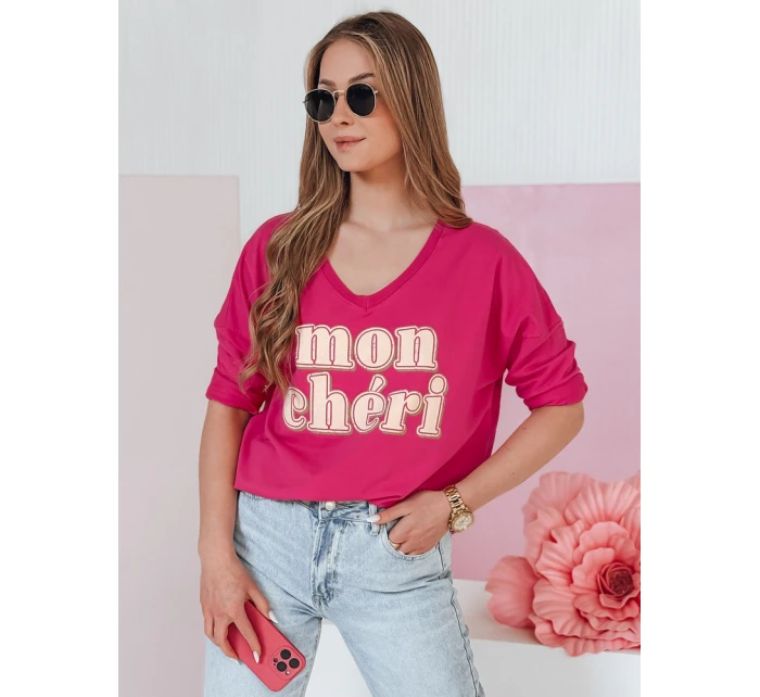 Dámská halenka s potiskem fuchsiová Dstreet model 21988805 - FashionStreet
