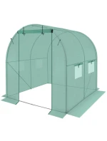 ZÁHRADNÝ TUNEL 200x200x200CM PE KONŠTRUKCIA ZELENÁ OCEL