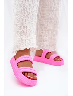 Pěnové Lehká Dámské Sandały Na Platformě model 21691455 Fuchsie - S.Barski