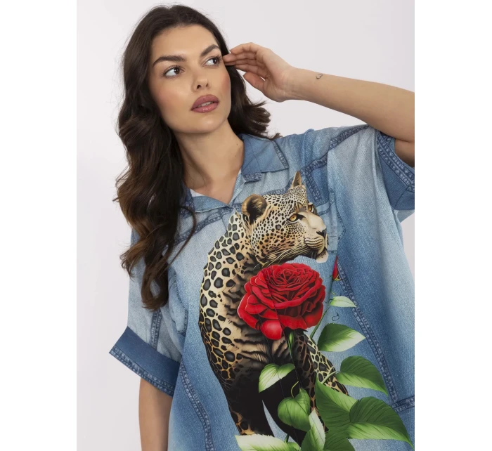 Košeľa DHJ KS 19007 7.85 modrá Košeľa DHJ KS 19007 7.85 modrá