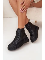 Dámske vysoké zateplené tenisky Big Star - čierne Dámske vysoké zateplené tenisky Big Star - čierne