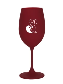 69 - bordó sklenice na víno 350 ml