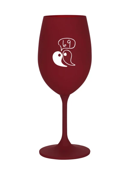 69 - bordó sklenice na víno 350 ml