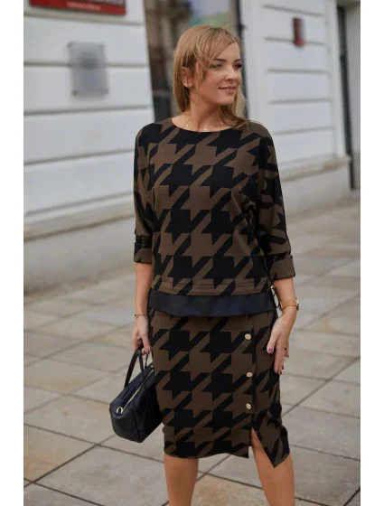 Dámska súprava M377 hnedá a čierna - La Aurora Dámska súprava M377 hnedá a čierna - La Aurora