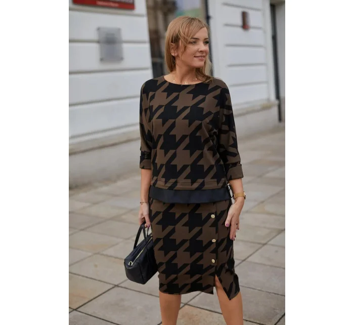 Dámska súprava M377 hnedá a čierna - La Aurora Dámska súprava M377 hnedá a čierna - La Aurora