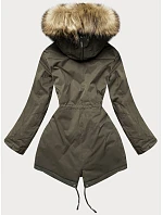 PIKOWANA ZIMOWA KURTKA DAMSKA Z FUTERKIEM KHAKI model 21242950 - LHD PIKOWANA ZIMOWA KURTKA DAMSKA Z FUTERKIEM KHAKI model 21242950 - LHD