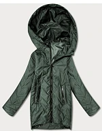 kurtka damska pikowana z kapturem Goodlookin khaki model 22383878 - S'WEST