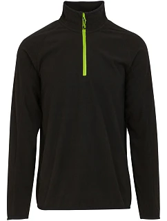 691 Fleecová mikina s 1/4 zipem "Navigate" black/lime green model 22417802 - Regatta
