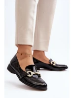 Dámské Mokasíny S Ozdobou Černé model 21646379 - Zazoo Dámské Mokasíny S Ozdobou Černé model 21646379 - Zazoo