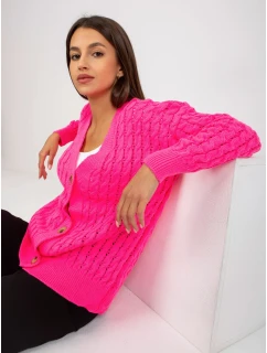 Dámsky sveter LC SW 8036 fluo ružový