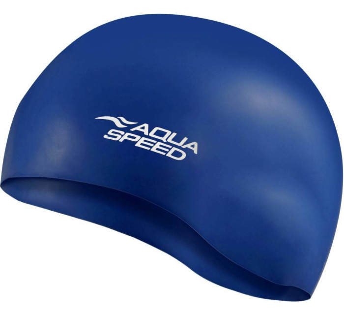 AQUA SPEED Plavecká čiapka Mono Navy Blue Pattern 10