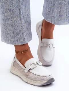 Dámske kožené mokasíny D&A White