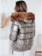 Dámská zimní bunda s kapucí tmavě šedá Dstreet model 21979627 - FashionStreet Dámská zimní bunda s kapucí tmavě šedá Dstreet model 21979627 - FashionStreet