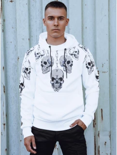 Pánska mikina s kapucňou biela FashionStreet BX5840