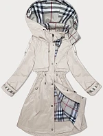 Dámska tenká parka s kapucňou BH Forever light beige(1) (BH-2403)
