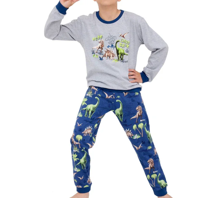 Chlapčenské pyžamo 593/163 Dinosaurus - CORNETTE Chlapčenské pyžamo 593/163 Dinosaurus - CORNETTE