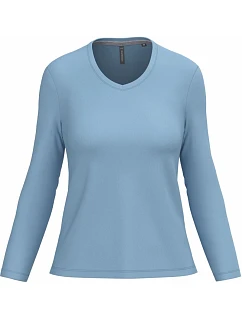 K 382 Dámské tričko do V s dl. rukávem model 22508416 sky blue - Kariban