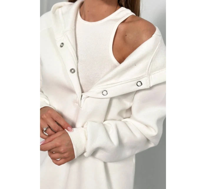 Sada mikiny, topu a legín 3 v 1 ecru Sada mikiny, topu a legín 3 v 1 ecru