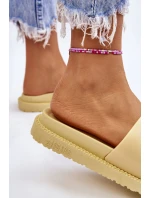 Damskie Klapki Big Star LL274427 Żółte