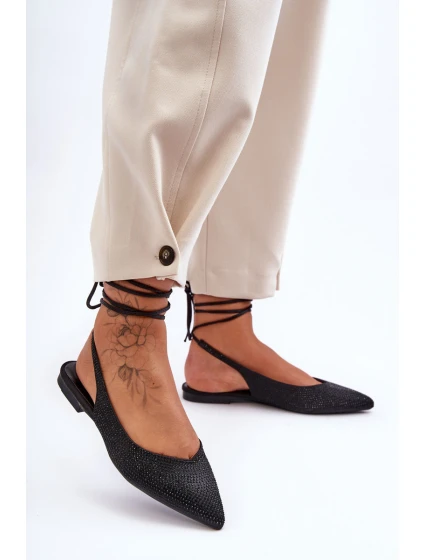 Baleríny Ozdobené Černé model 21629767 - Boto
