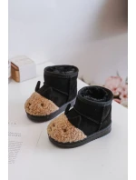 Zateplené dětské sněhule černé model 21678721 - Boto Zateplené dětské sněhule černé model 21678721 - Boto