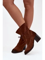 Topánky na podpätku model 220703 Step in style